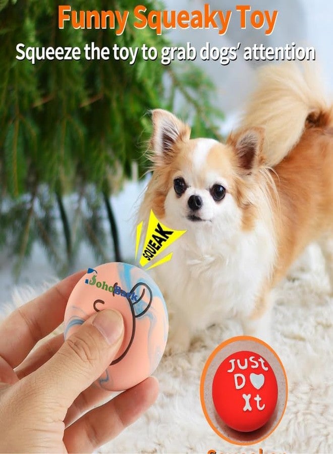 BohoBark Smile Face Dog Squeaky Toys Soft Squeak Balls for Puppy Small Pet Dogs - Image 5